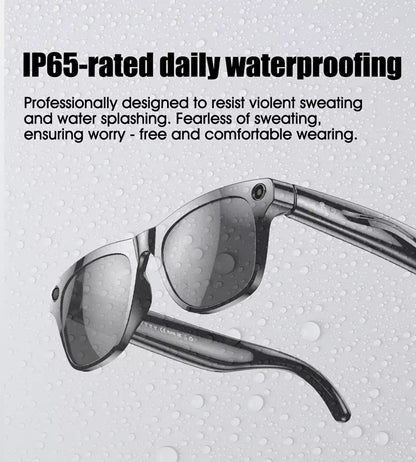 1080P HD Smart Glasses Color-Changing Lens 800W Pixel Bluetooth AI GPT Camera Call Voice Assistant Translate Identify Objects